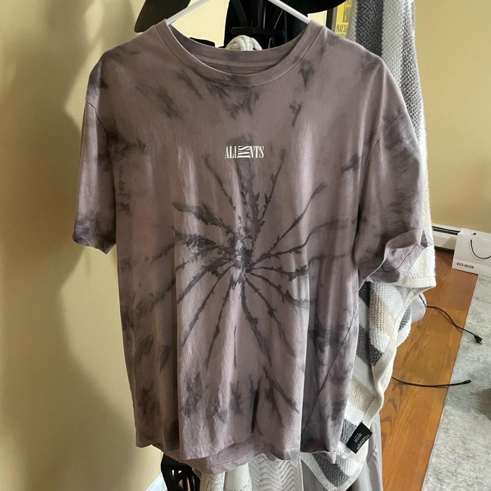 Purple tie die all saints t shirts